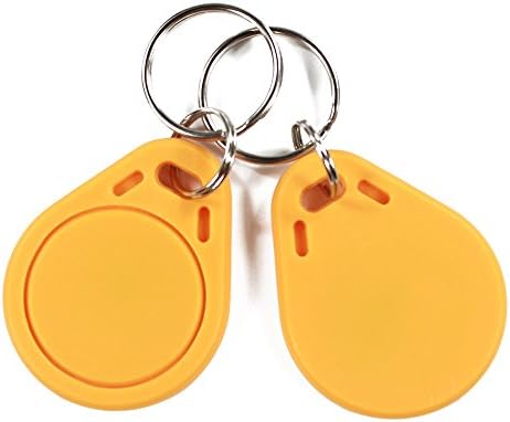 ISO14443A MIFARE Classic 1K RFID ABS Key Fob 13.56MHz - Color Yellow (Pack of 100)
