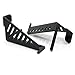 Xprite Door-off Foot Pegs Compatible with 2007-2018 Jeep Wrangler JK JKU 2/4 DR, Metal Steel Exterior Hinge Mounted Front Door Rest Pedals Accessories with Hollow Style, Pair