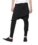 ELLAZHU Men Street Solid Inserts Pockets Harem Pencil Pants GYM109
