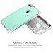iPhone 7 Plus Case, SGM Premium Hybrid [Dual Layer] Armor Case Cover For Apple iPhone 7 Plus [Anti-Slip Design] [Shock Proof] (Mint + Gray)