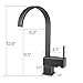 Modern Kitchen Wet Bar Sink Faucet Swivel Spout, Oil Rubbed Bronze