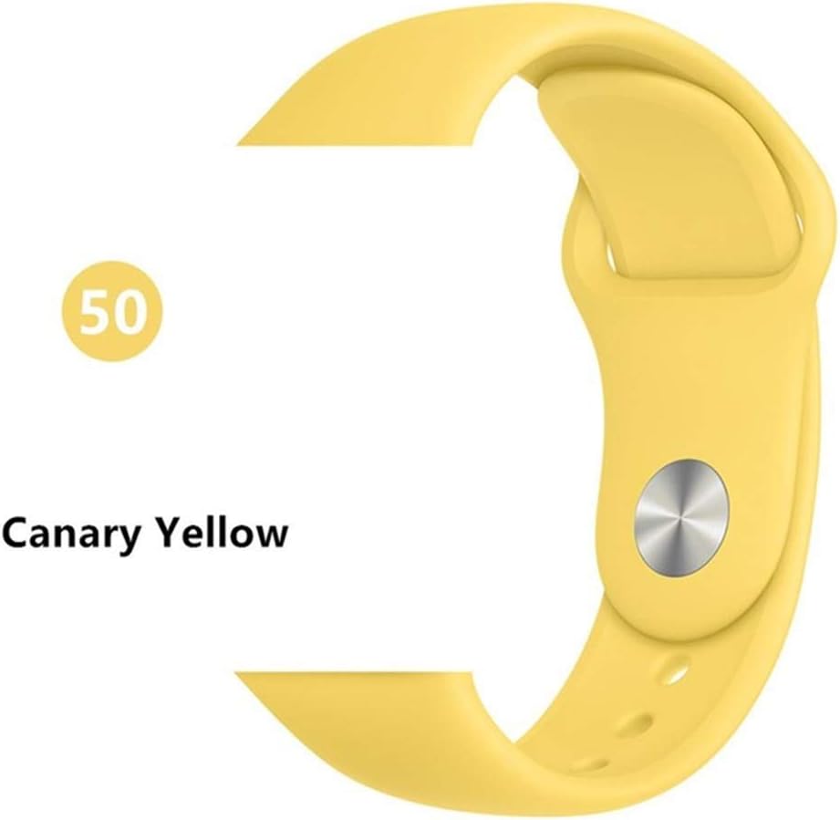 KBWL Strap Multi-color Strap For 4 5 3 Strap 44mm / 40mm Strap 5 4 42mm 38mm Bracelet Accessories 42mm or 44mm ML Canary Yellow