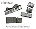 Dresser Drawer Organizer | Organize Socks Bra Underwear Scarves Ties Baby Clothes | Foldable Fabric Bins | Chevron Pattern 4 Set | La Luna