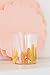 Sugar & Cloth Gold Cacti Print Plastic Tumbler Glass Set, 8-Piece