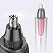 Nose Hair Trimmer,ROZIA Stainless Steel Nose Trimmer Beard Trimmer Mustache Shaver,Ear Trimmer Eyebrow Trimmer for Men Battery-Operated with Wet/Dry Design