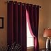 Best Home Fashion Thermal Insulated Blackout Curtains - Antique Bronze Grommet Top - Burgundy - 52