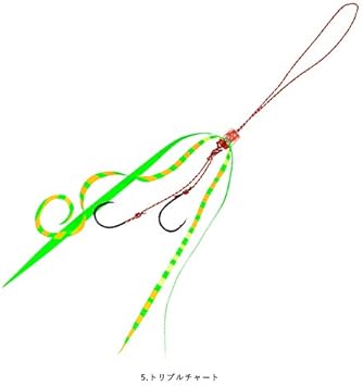 Amazon ハヤブサ Hayabusa タイラバ 無双真鯛フリースライド ネクタイフックセット ストレート カーリー 鈎サイズ6 5トリプルチャート 2セット Se166 6 5 ハヤブサ Hayabusa ルアー材料