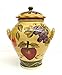 Tuscany Grape Fruit wine Decor COOKIE JAR, CANISTER 1 PC, Ceramic Cookie Jar with Lid and and Rubber Seal, Food Storage Jar, Kitchen Décor, Snack Storage Container for Cookie, Candy