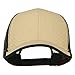 Toyo Straw and Mesh Back Trucker Cap - Khaki Black OSFM