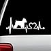 K1036 Schnauzer Heartbeat Lifeline Dog Decal Sticker