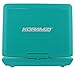 KORAMZI 7 inch Portable DVD Player with Rechargeable Battery, SD Card Slot and USB Port Swivel and Fold Portable DVD/CD/MP3 Player with Matching Color Headphones AC/DC Adapter (Green)- PDVD777