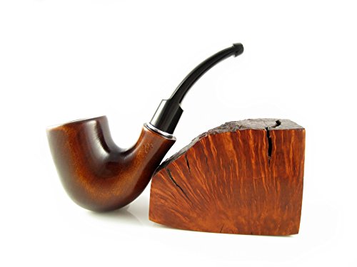 Fashion Pipes Set - "Watson" Pear Tobacco Smoking Pipe Smooth and Tamper Tools, Designed for Pipe Smokers