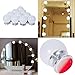 Ollny Hollywood Style LED Vanity Mirror Lights Kit 10 Dimmable Light Bulbs Stick on Lighting Fixture Strip for Makeup Vanity Dressing Table 4000K Plug in