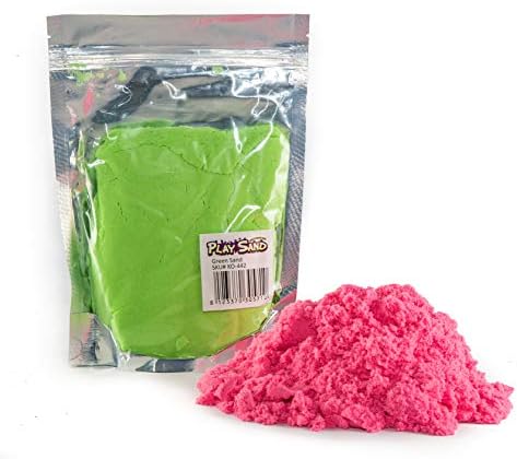 Kinetic Play Sand | 2-Pound Play Pack | 1lb Green, 1lb Pink (Pink & Green (Standard))