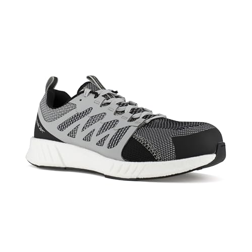 Reebok Scarpe di sicurezza a bassa densitĂ S1P SRC 38 nere e grigie in nylon con punta composita grigio/nero