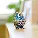 Apropos Hand- Painted Owl Trinket Box with Rich Enamel and Sparkling Rhinestones Jewelry Trinket Box (Multi)