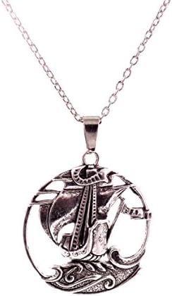 Eco Spirit Jewelry “Eco Friendly” Silver-Tone Zinc Alloy Starboard Ship Pendant Necklace 18” +2” Ext