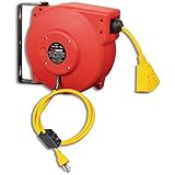 ReelWorks CR605131S3A Heavy Duty Extension Cord Reel, 12AWG/3C SJT, Triple Tap, 40'