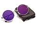 retro sunglasses flat circular metal color film Prince sunglasses (Gold frame Purple Lens)