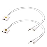 Lightning to 30-Pin Adapter with Audio Cable Cord for iPhone 6/ 6 Plus / 5 / 5S / 5C, iPad Air, iPad mini , iPad 3 4, iPod Nano (7th gen), and iPod Touch (5th gen) (white+white)