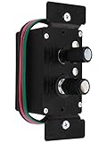 Premium Single-Pole Push Button Universal Dimmer Switch with True Mother-of-Pearl Buttons 600W