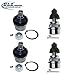 DLZ 4 Pcs Front Suspension Kit-2 Lower 2 Upper Ball Joint Compatible with Ram 1500 4WD Ram 2500 4WD W(Dana 44 3500 LB GVW) 1994 1995 1996 1997 1998 1999 K8195T K3134T