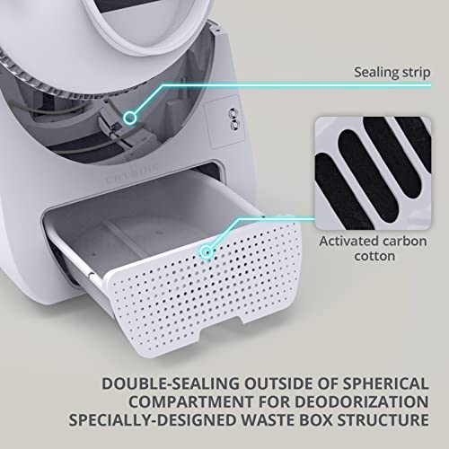 boqii Catlink Self Cleaning Cat Litter Box, [Manual Panel Intelligent