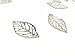 YYaaloa 50pcs 20x35mm Leaf Charms Pendant for Crafting Jewelry Making Accessory (50pcs White)