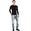 Cipo-Baxx-Herren-Strickpullover-Rippenstrickpulli-Rundhalsausschnitt-Sweatshirt-Raglanaermel-Slim-Body-Fit