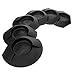 MUXSAM 6 Pieces All-Direction Putter Cups Practice Black Golf Putting Cup Golf Training Cup Golf Practicing Hole Putting Aid Putter Training Aid Fit for Beginner Golf Training Accessory
