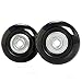 Airkoul Black Luggage Suitcase/Inline Outdoor Skate Replacement Wheels with ABEC 608zz Bearings (45X19mm)
