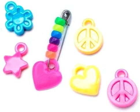 Peace & Friendship Charm & Bead Kit, DIY Kit, Make Your Own Swaps - Makes 48 Pins
