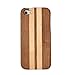 RioRand Handmade Natural Wood Wooden Hard bamboo Case Cover for iPhone 5