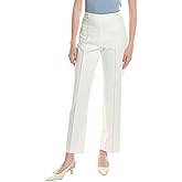 Anne Klein Womens High Rise Pull on Pintuck Trouser