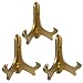 BANBERRY DESIGNS Gold Metallic Wood Easels Premium Quality Display Plate Stand Holder - 7