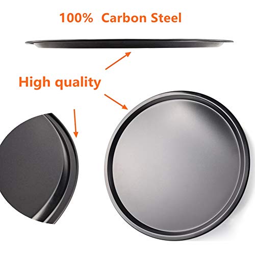 Nonstick Pizza Pan Carbon Steel Pizza Tray Pie Pans (13inch)