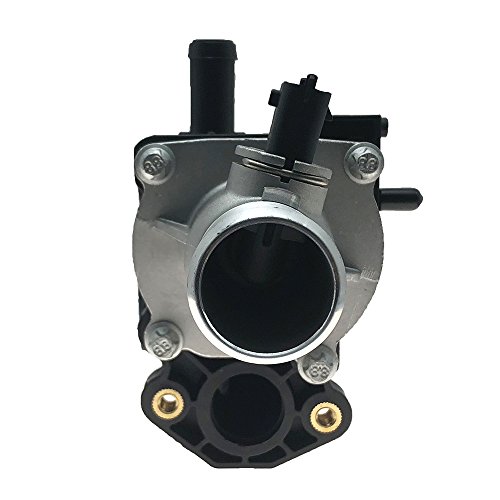 Engine Coolant Thermostat Housing with Sensor Gasket for 2011-2016 Chevrolet Cruze 2012-2017 Chevrolet Sonic 2013-2017 Chevrolet Trax Replaces # 25192228