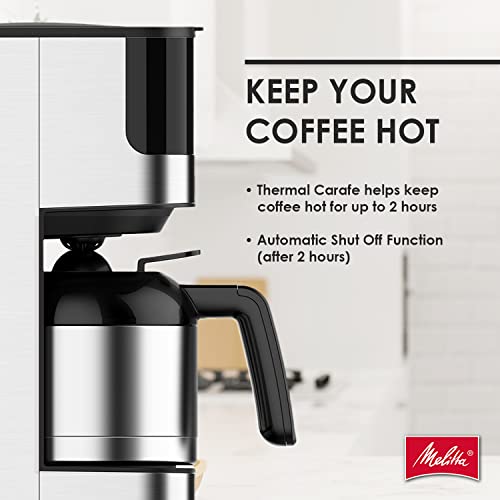 Melitta Aroma Tocco Thermal Drip Programmable Coffee Machine 8 Cup Coffee Maker with Thermal