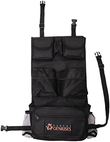 Premium Back Seat Car Organizer for Travel with Kids . Backseat Organizer by Parent Geniuses