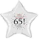1951 - 65TH BIRTHDAY STAR BALLOON (EACH)