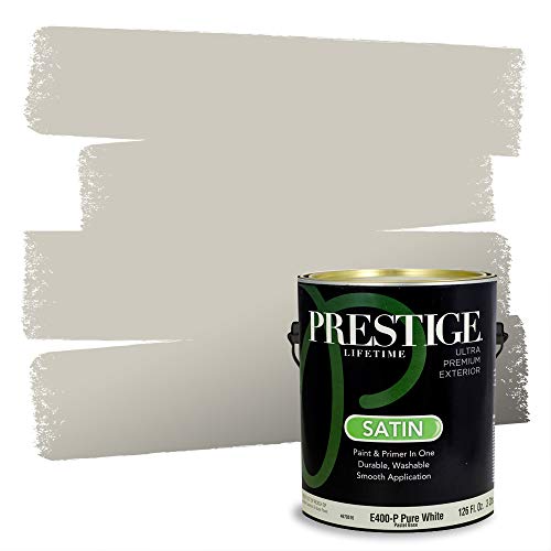 PRESTIGE Paints Exterior Paint and Primer In One, 1-Gallon, Satin, Comparable M…