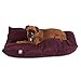 Majestic Pet Rectangle Large Dog Bed Washable – Non Slip Comfy Pet Bed – Dog Crate Bed Super Value Pillow Dog Bed – Dog Kennel Bed for Sleeping - Dog Bed Large Breed 46 x 35 Inch – Solid Burgundy
