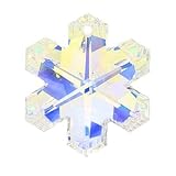 Swarovski Crystal #6704 Snowflake Pendant Crystal AB 20mm (1)