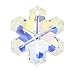 Swarovski Crystal #6704 Snowflake Pendant Crystal AB 20mm (1)