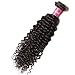 Klaiyi Hair 10A Brazilian Curly Hair Weave 1 Bundle Virgin Human Hair Extensions Unprocessed Natural Color 95-100g/pc (14Inch)