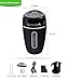 pureGLO Portable Mini USB Car Humidifier - 180ML Small Air Mist Purifier with Vehicle Mount - Travel Diffuser for Car, Office and Home Use (Black)