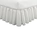 FRESH IDEAS Ideas Bedding Ruffled Bed Skirt, Classic 14” Drop Length, Gathered Styling, King, White FRE30114WHIT04