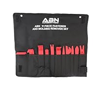 ABN Premium Auto Trim Removal Tool Kit - 11 Piece Pry Bar Set , Fastener Remover, No Scratch Trim Removal Set