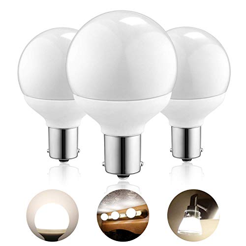 Kohree 12 Volt RV Led Light Bulbs BA15s 20-99/1141 / 1156 Vanity Replacement Bulbs for 5th Wheel Camper Trailer Motorhomes Marine Boat Interior Light Bulb 4000K Natural White Pack of 3