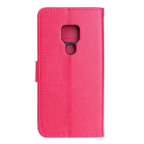 image for Elegant Embossing Butterfly Lotus Flowers Pattern Slim Flip Wallet Cas